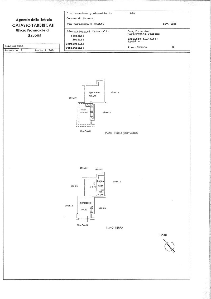 pln via Carissimo e Crotti 105